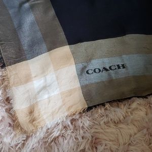 Coach Windowpane Scarf